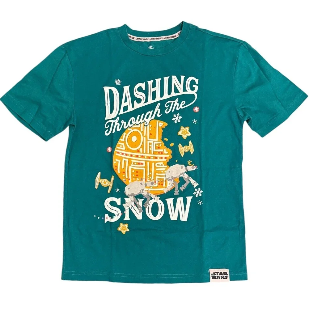 Disney Dashing Through the Snow‎ T-shirt Adult X-Small Star Wars Vehicles